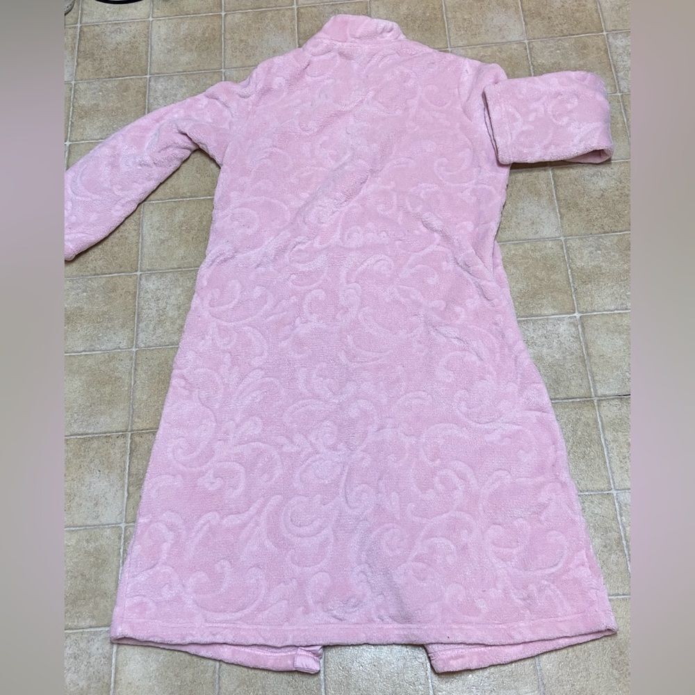Simply Basic Pink Plush Robe Size XL - Picture 5 of 12